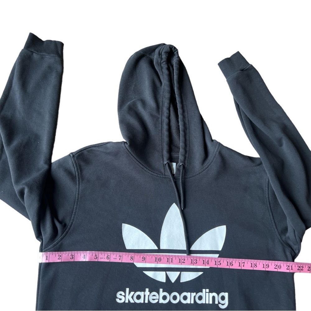 Adidas Skateboarding Men’s Black Trefoil Hoodie Lightweight Sweatshirt, Medium - Picture 9 of 10